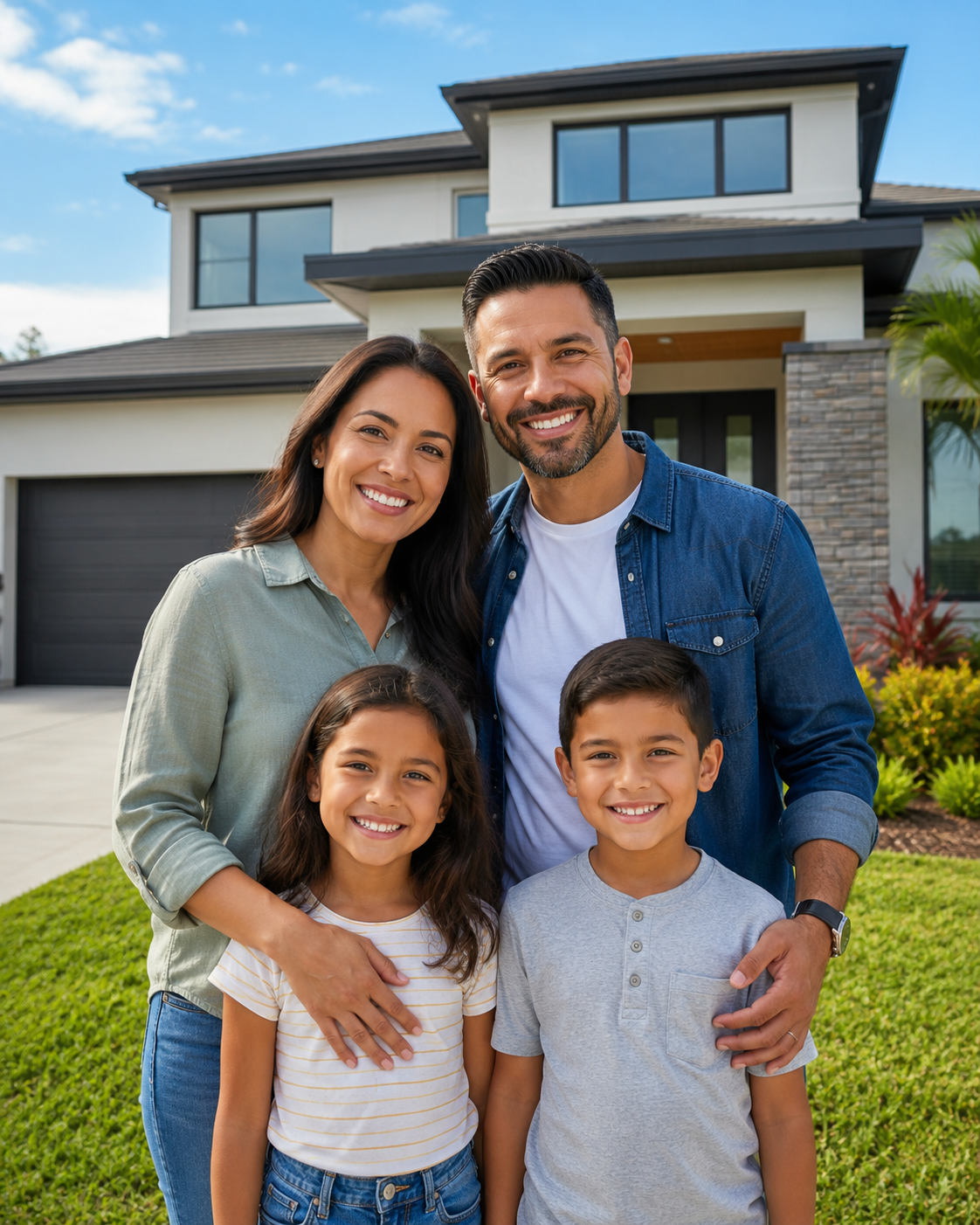 A protected family enjoying peace of mind with One Way Insurance